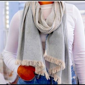 NWT TRIBE ALIVE Upcycled Denim Scarf